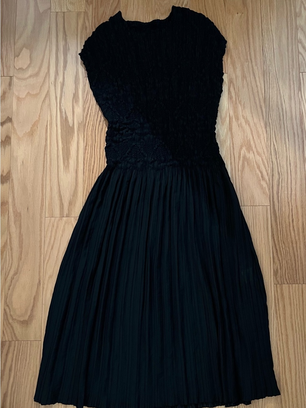 Classic Black Pleated Women’s Dress (Like ISSEY MIYAKE)